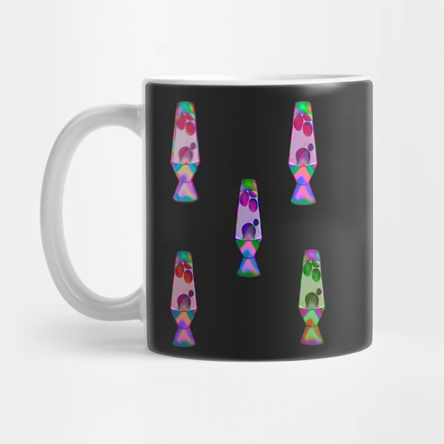 Retro Holographic lava lamp magnet multicolor by KO-of-the-self